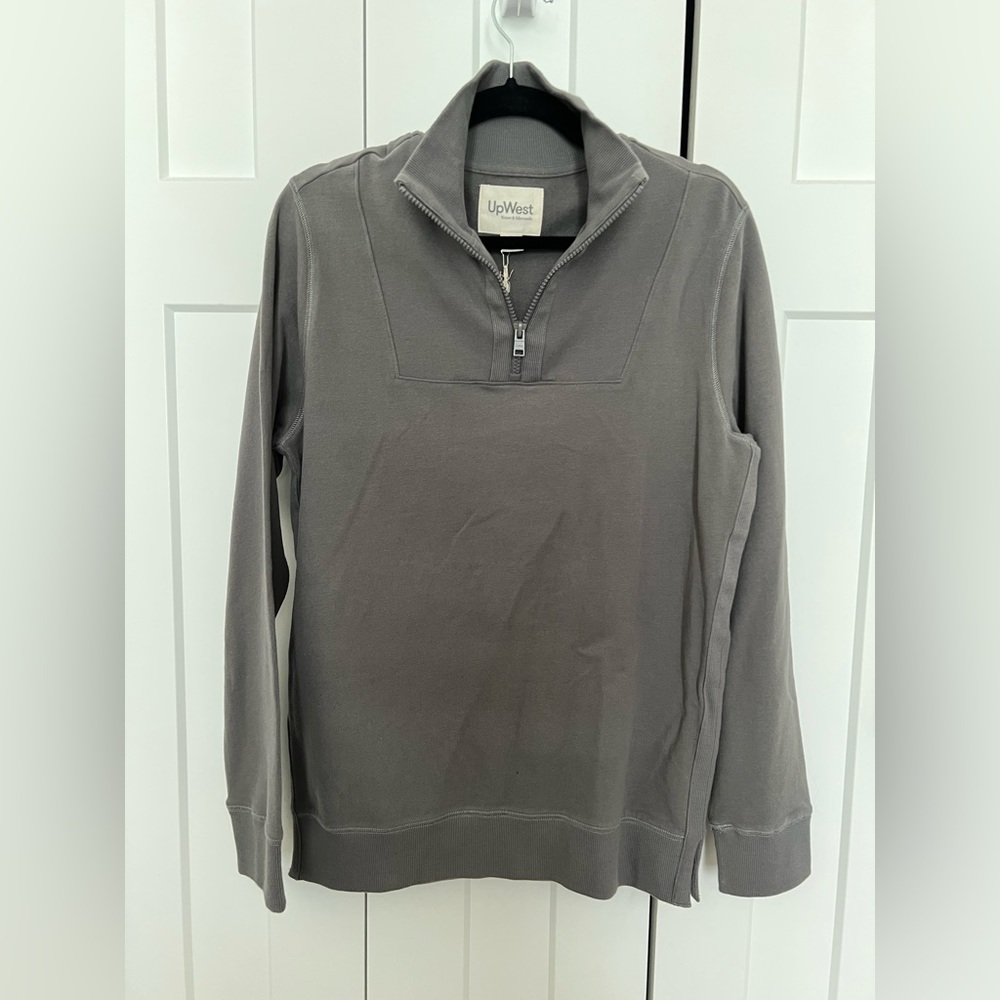 Upwest Mens quarter zip up sweater